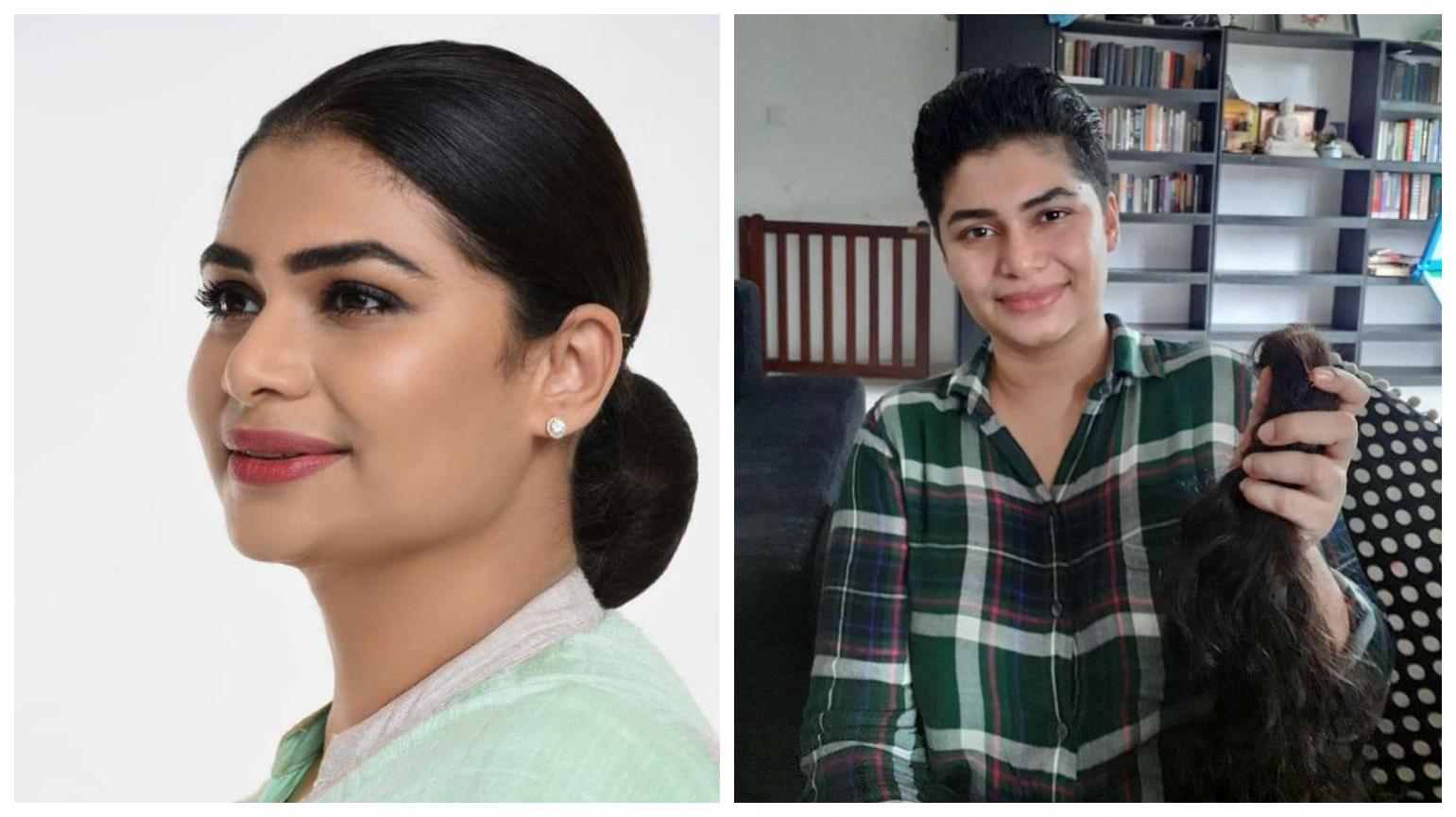 Hirunika donates her hair to a Cancer Patient - NewsWire Hirunika donates her hair to a Cancer Patient - NewsWire