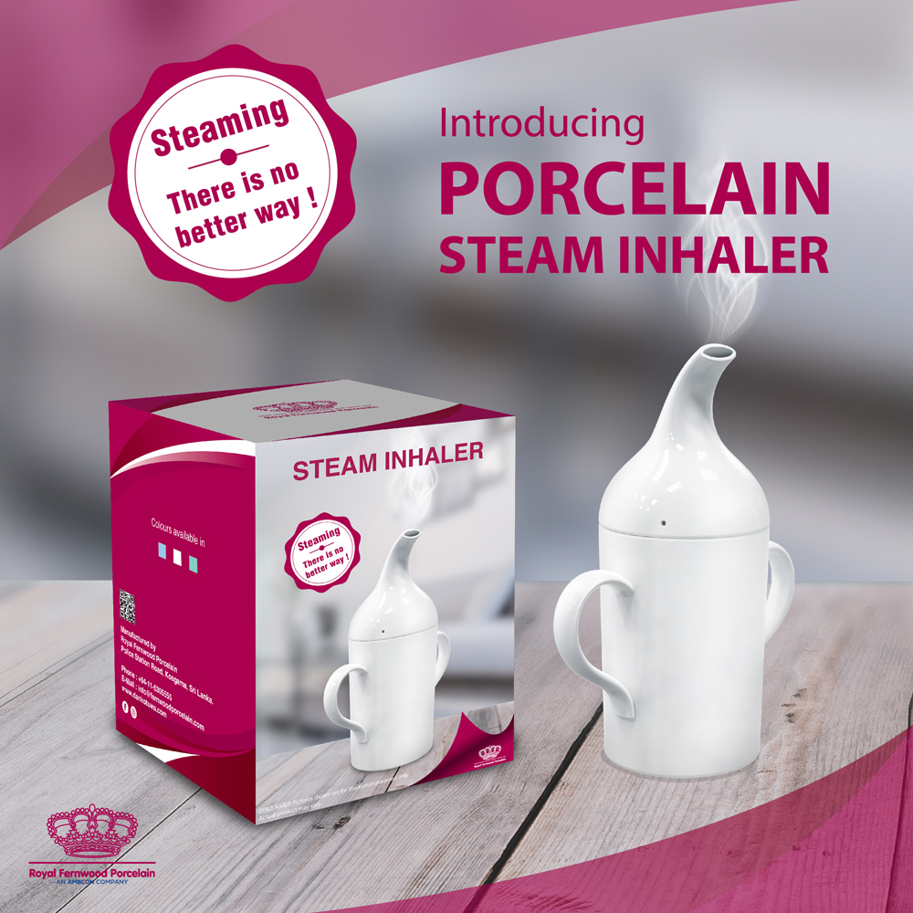 Royal Fernwood Porcelain Steam Inhalers as prevention is better than