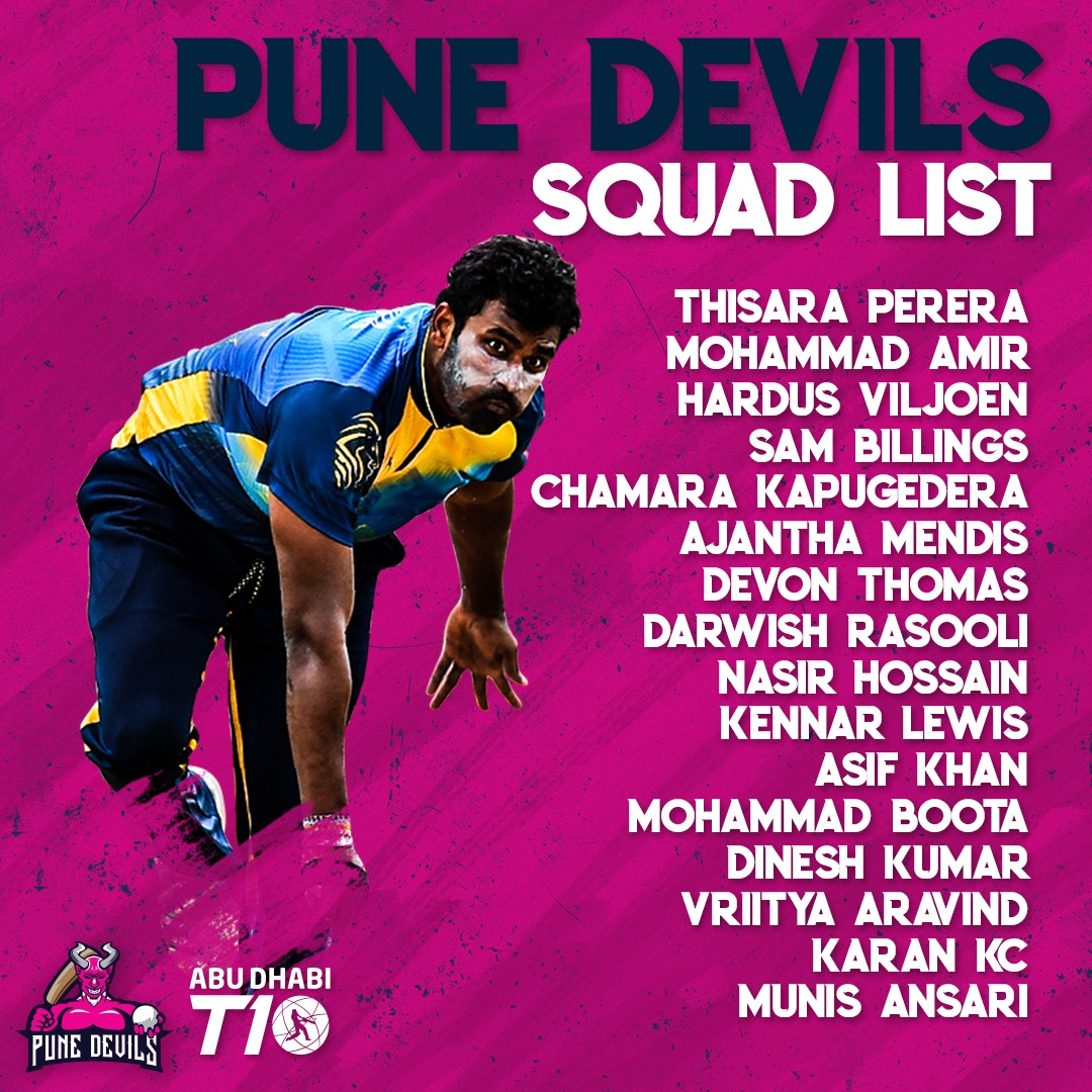 Abu Dhabi T10 Player draft 12 Sri Lankan Cricketers signed