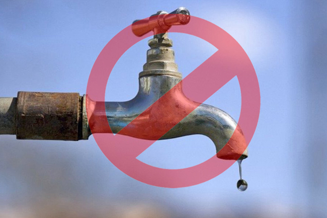 14 hr water cut in seven areas on Saturday