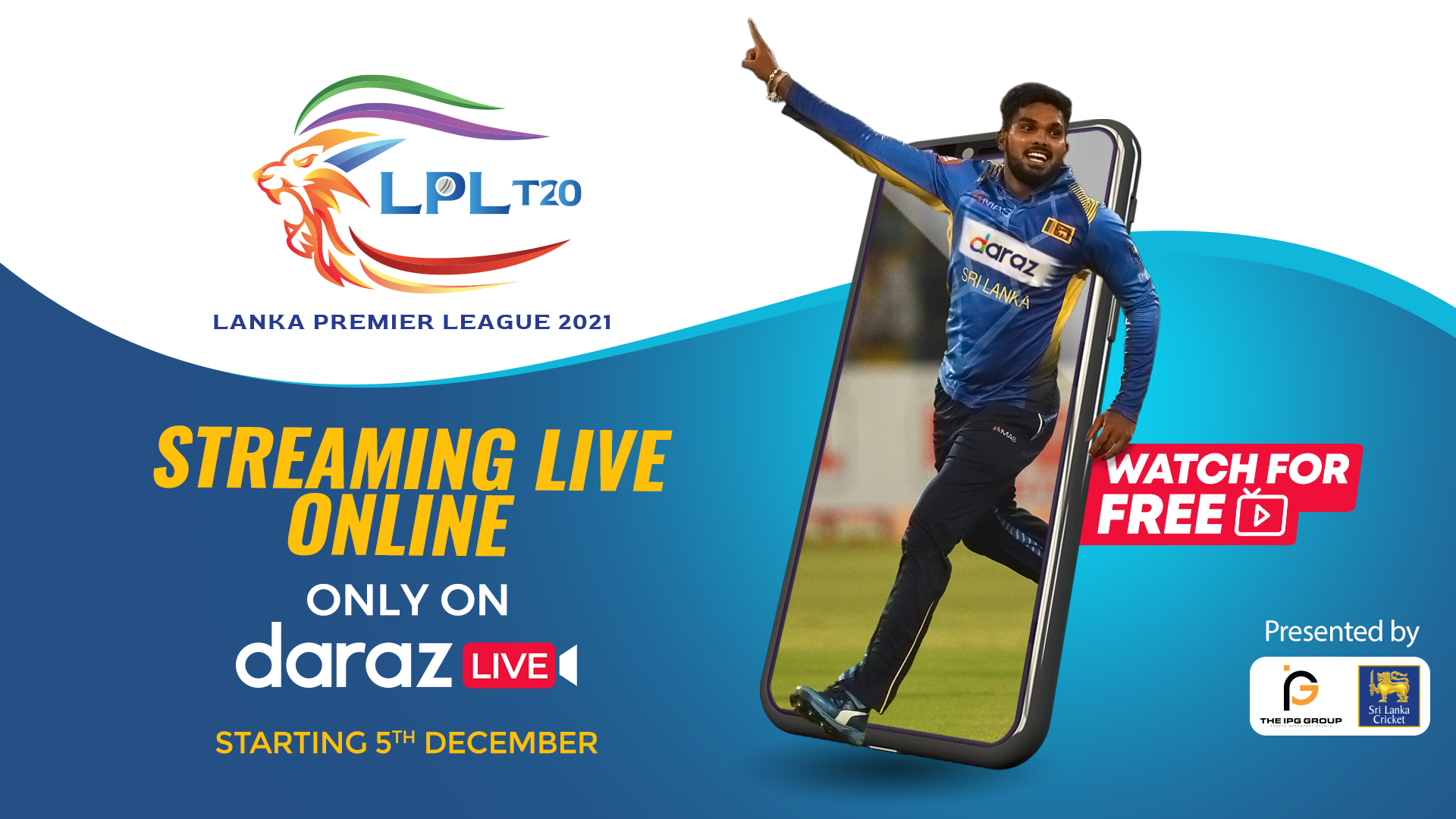 Daraz becomes Exclusive Digital Streaming Partner for Lanka Premier League 2021