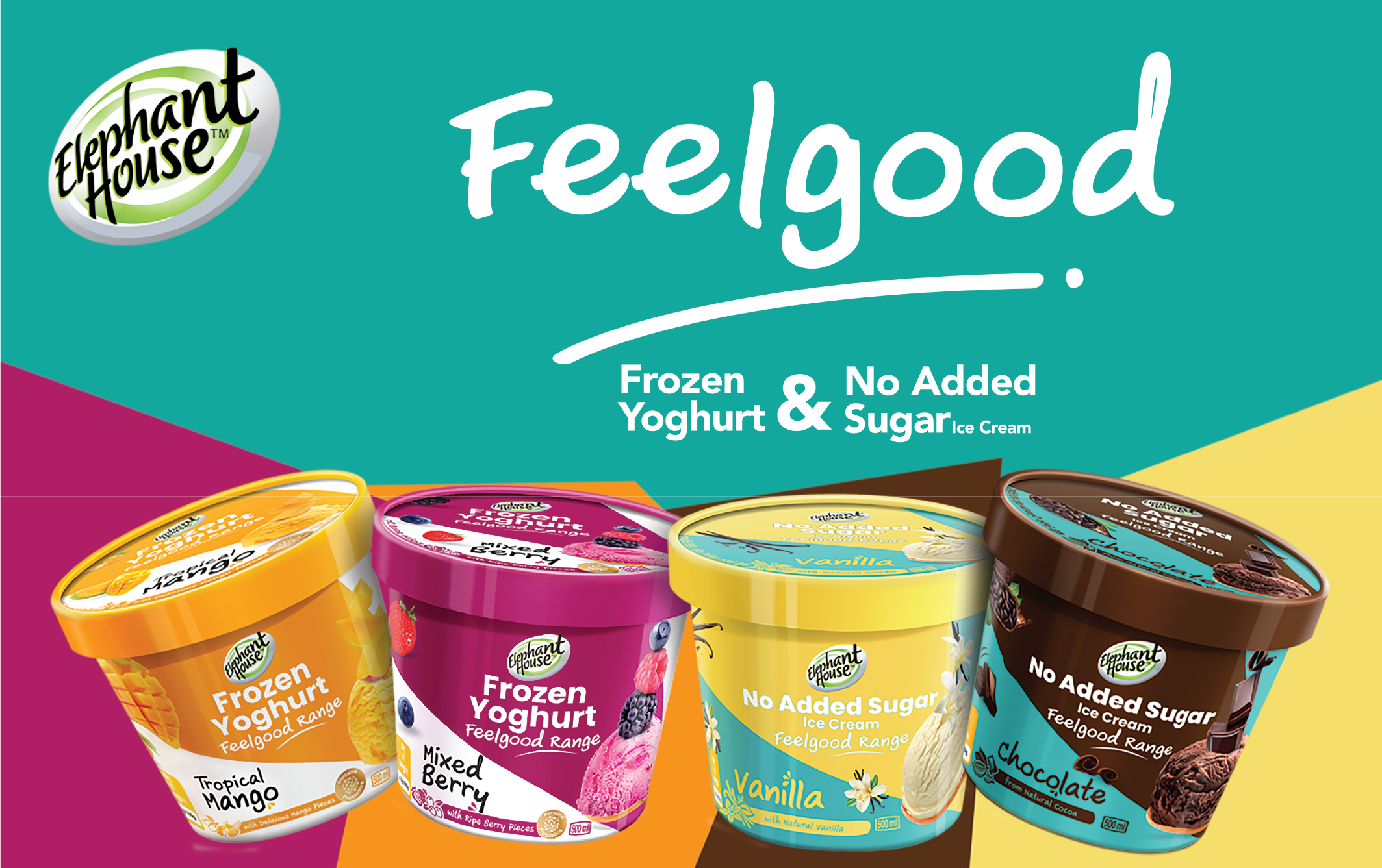 Elephant House unveils ‘Feelgood’ guiltfree frozen confectionery range
