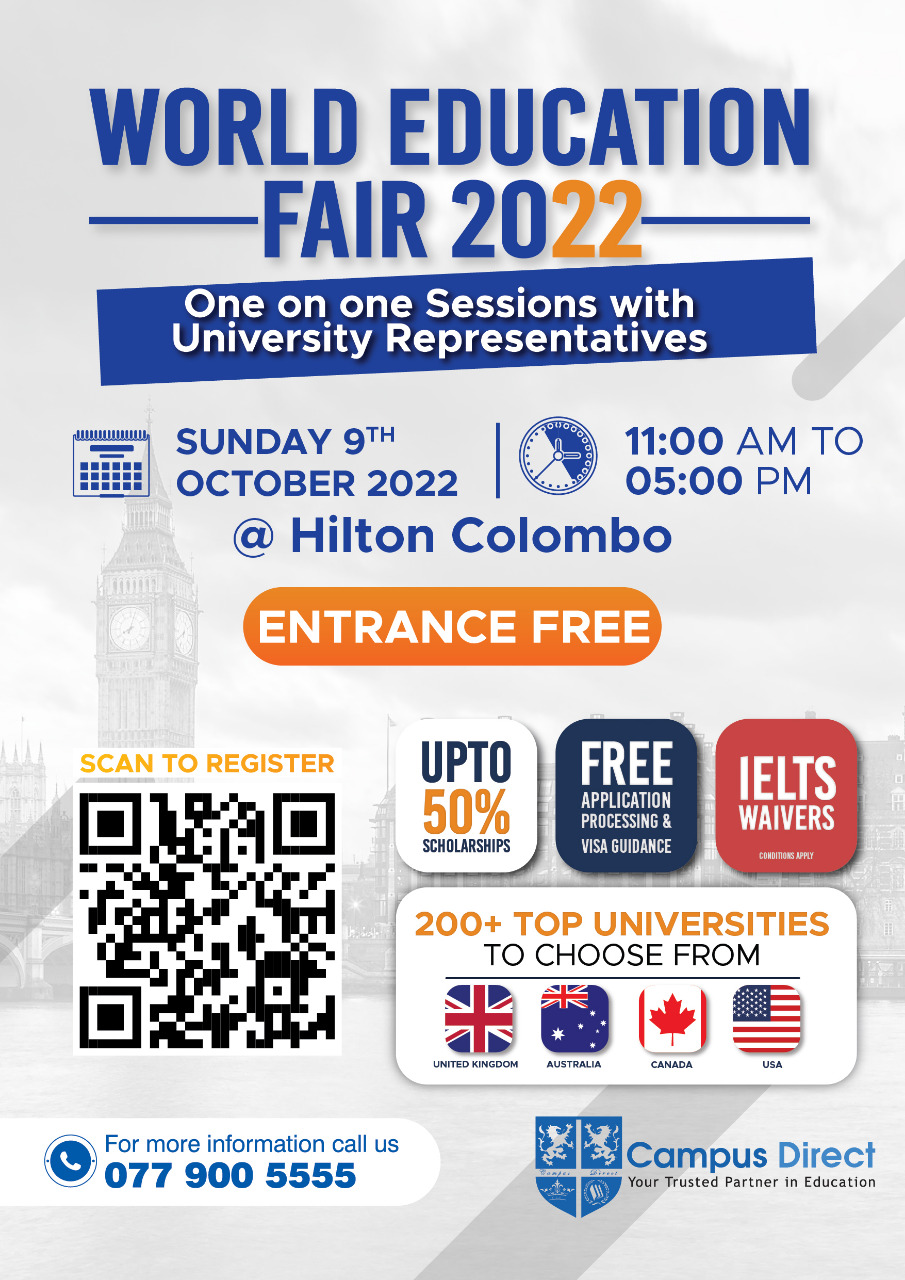 World Education Fair 2022 Opportunity to meet with universities from
