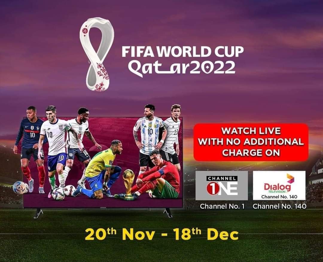 FIFA World Cup from Sunday Match schedule and How to watch in Sri Lanka