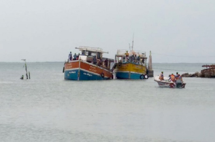 Navy rescues 38 persons from distressed trawler near Delft Jetty