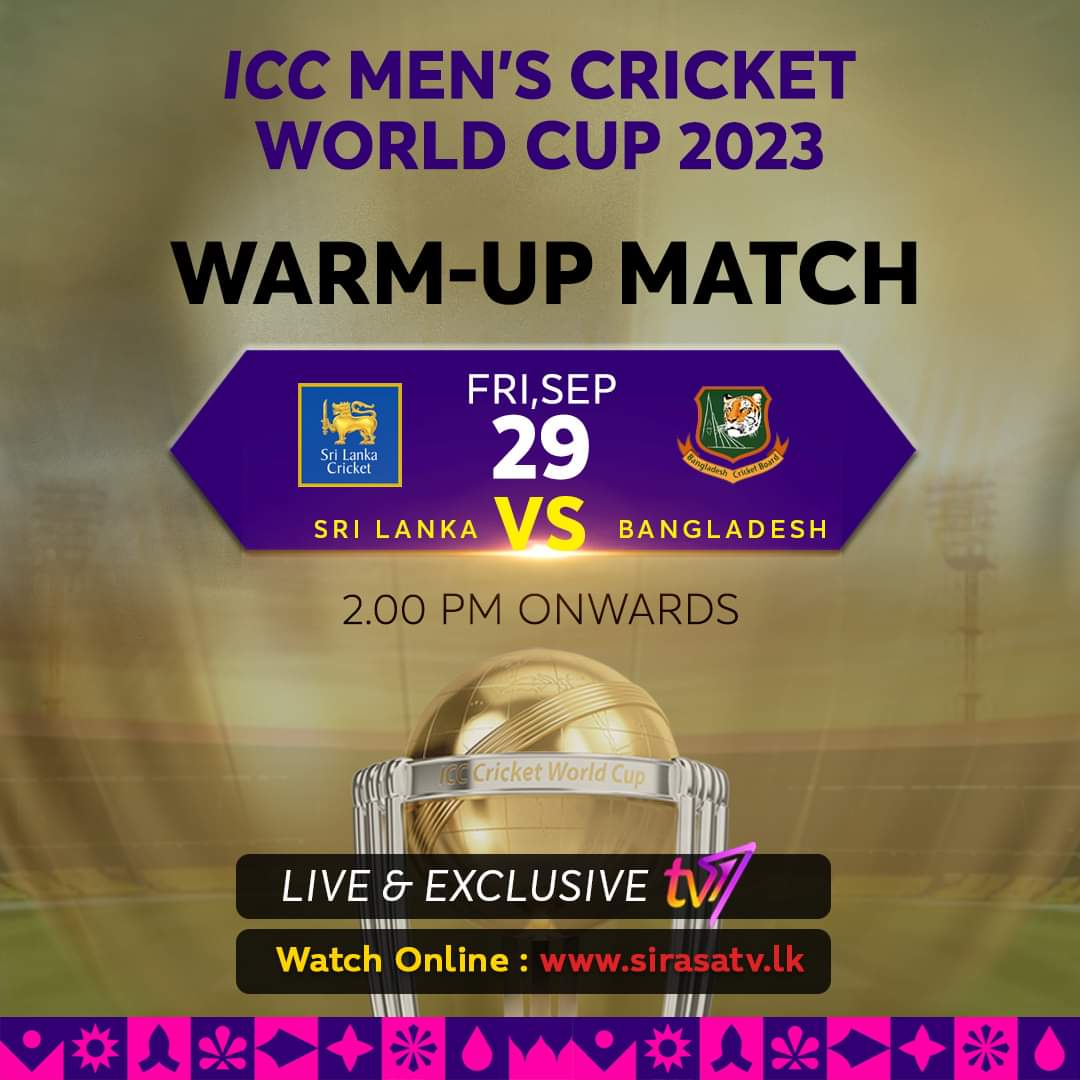 ICC World Cup warm-up matches live streaming info When and where to watch Bangladesh vs Sri Lanka?