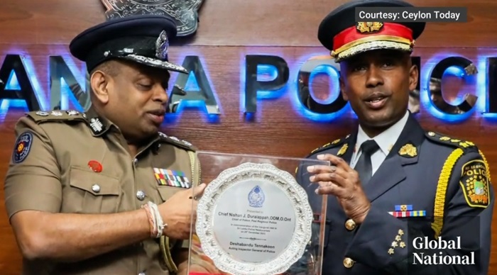 Canadian Regional Police Chief faces criticism for meeting IGP Tennakoon