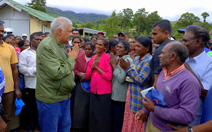 President Ranil visits Pekoe Trails