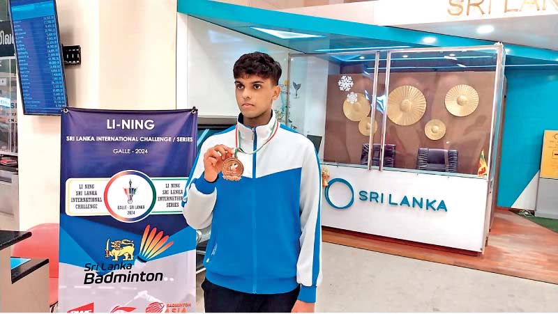 Young badminton star Viren Nettasinghe secures direct qualification for 2024 Olympics
