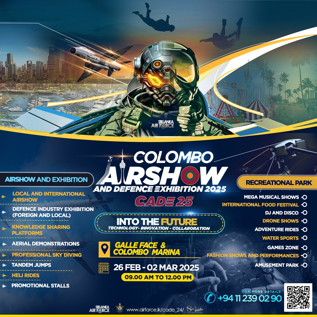 Colombo Air Show and Defence Exhibition postponed for next year