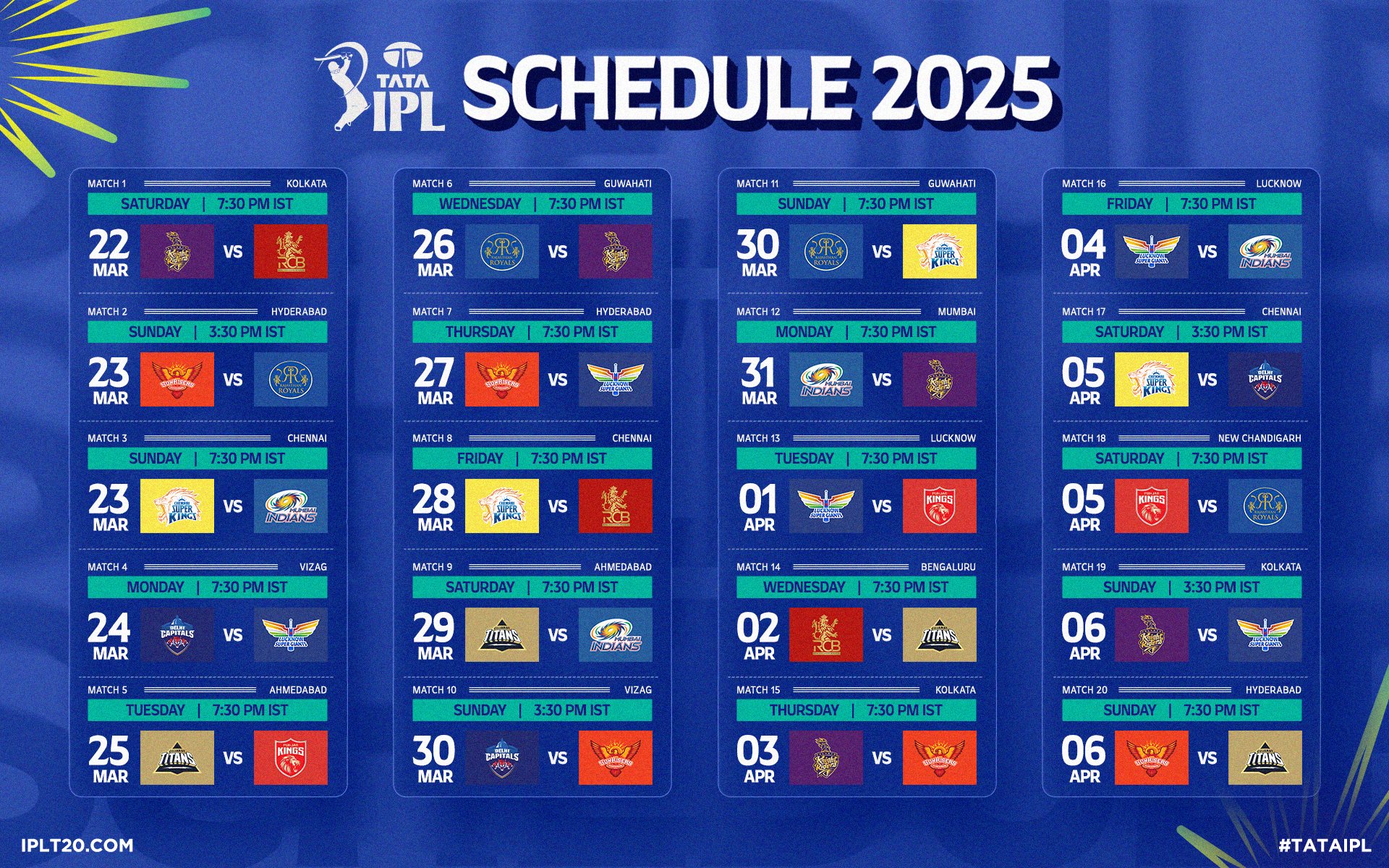 IPL 2025 Full Match Schedule Released Serendibnews IPL 2025 Full Match Schedule Released Serendibnews