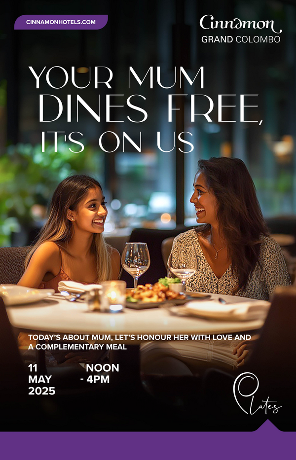 Celebrate Mother’s Day with Exclusive Culinary Experiences at Cinnamon Grand Colombo