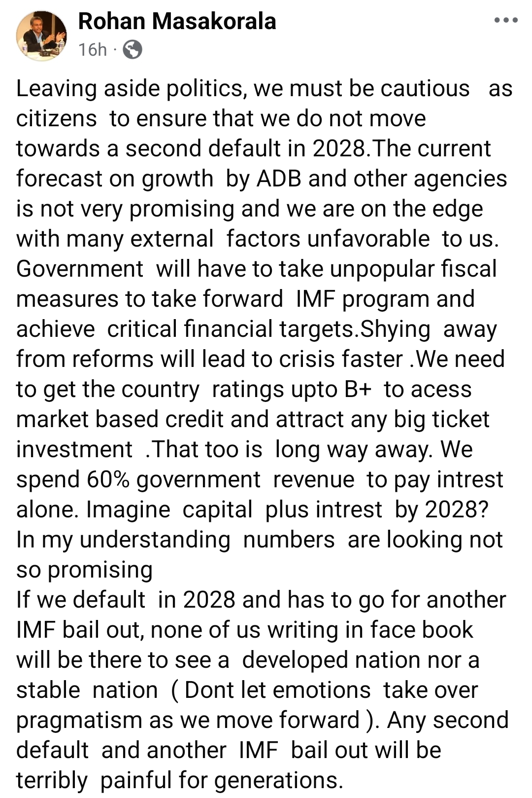 Warning over 2028: Sri Lanka’s Debt troubles far from over