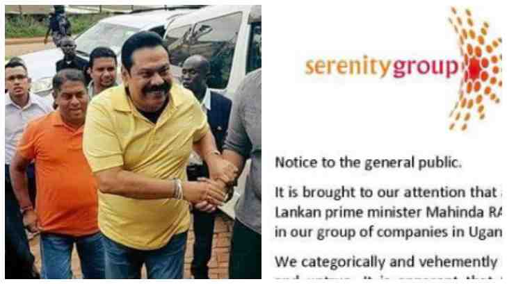 Uganda allegations : Statement from Serenity Group - Vimarsana News