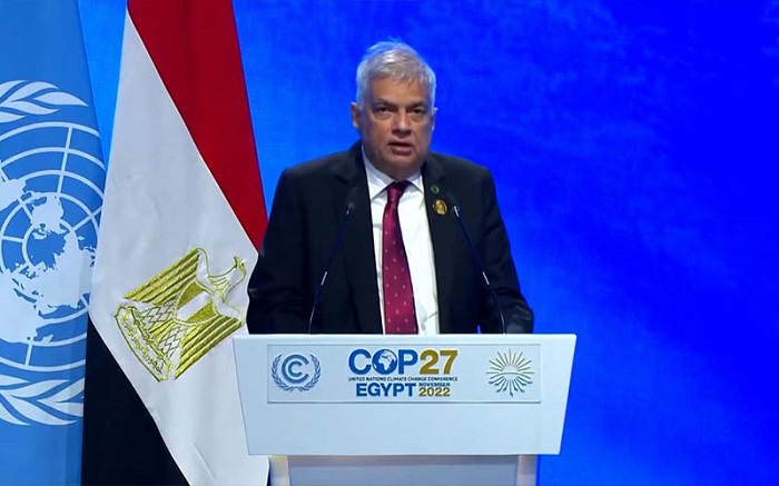 COP27 : President delivers Sri Lanka's statement on climate change - Vimarsana News