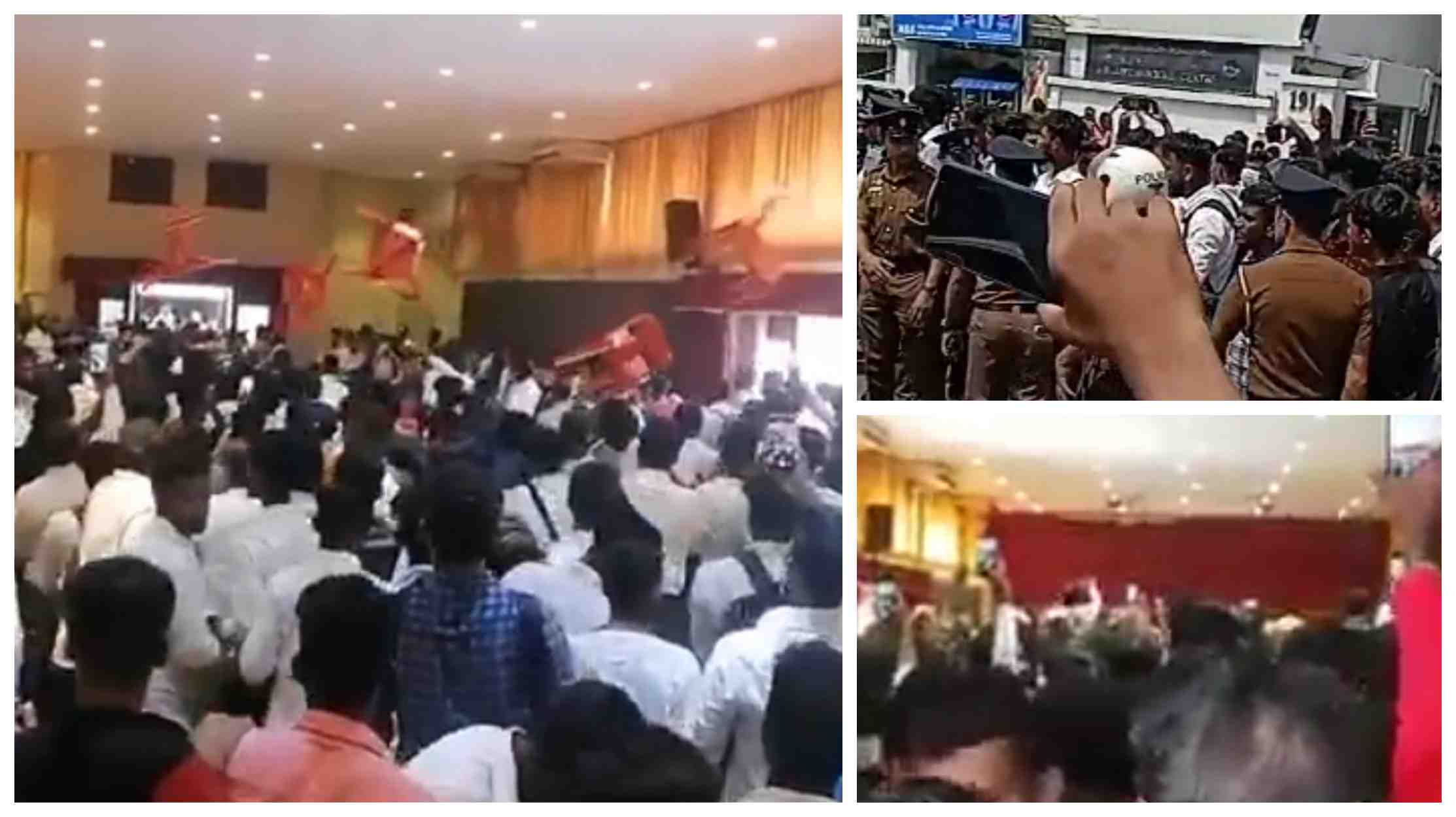 Tense situ after hundreds attend free fake Turkey job interview in Colombo