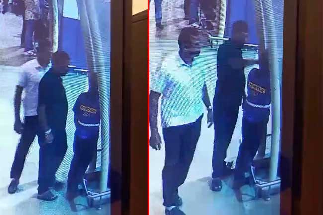 State Minister assaults Porter at Katunayake Airport (CCTV)