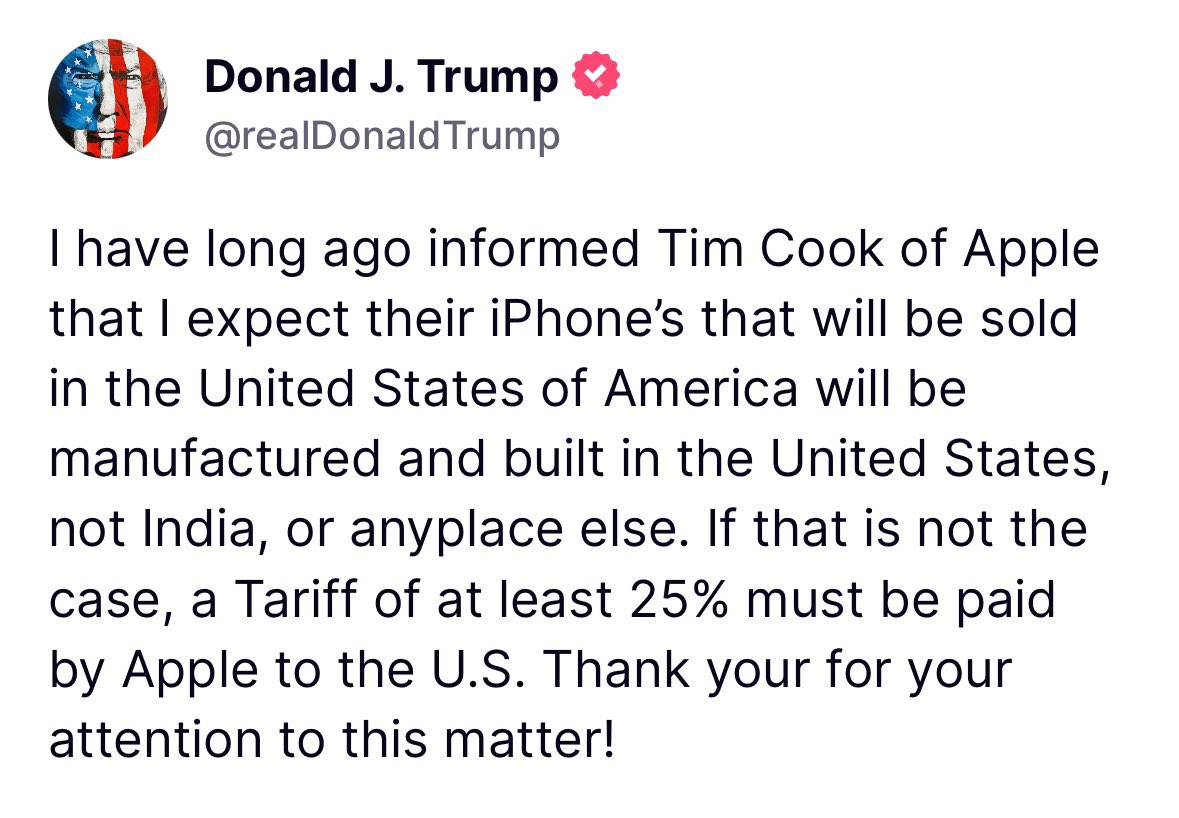 Donald Trump’s fresh blow for Apple’s ‘Make in India’ plans