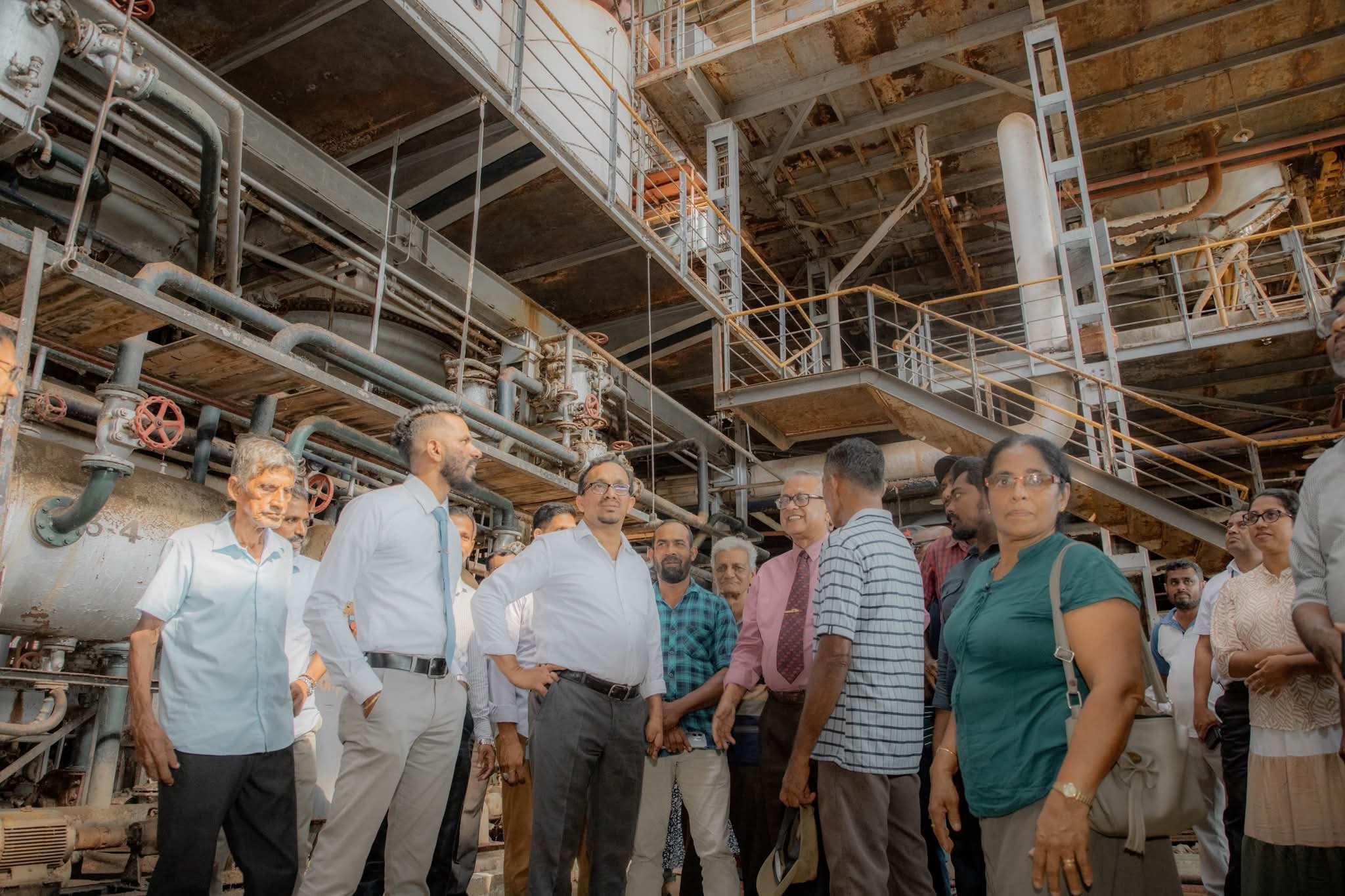 Industries Minister visits dormant Kantale Sugar Facility