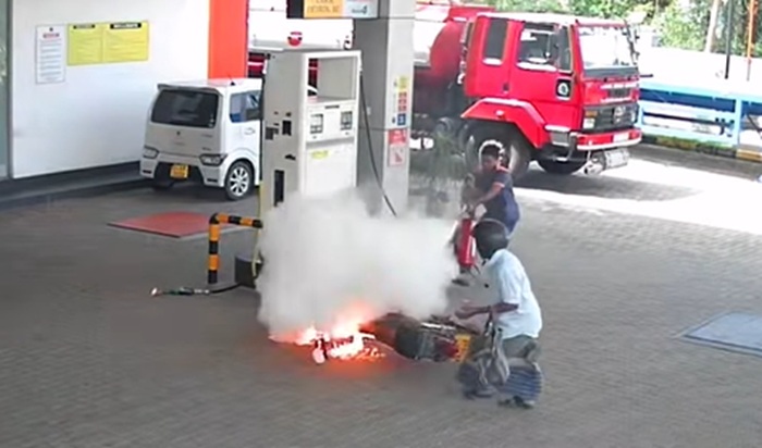 Major fire disaster prevented at fuel station
