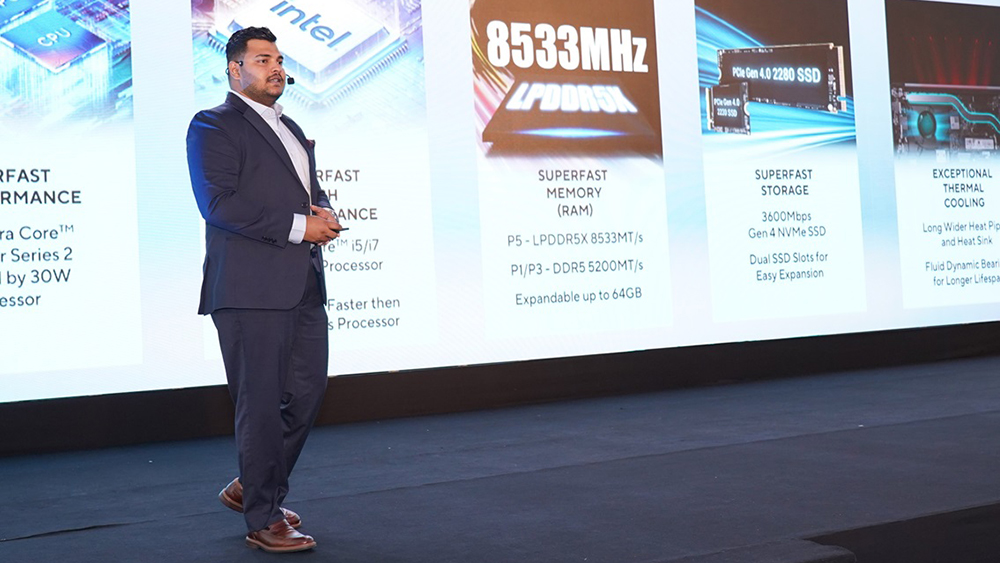 Medanka Mapalagama, Country Product Manager - Commercial, ASUS Sri Lanka speaking at the event
