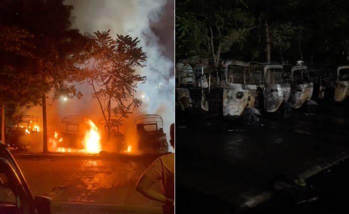 Several vehicles destroyed in Dematagoda fire