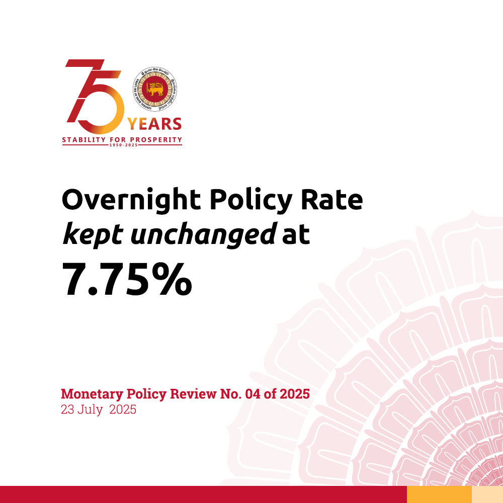 Central Bank keeps Overnight Policy Rate Unchanged