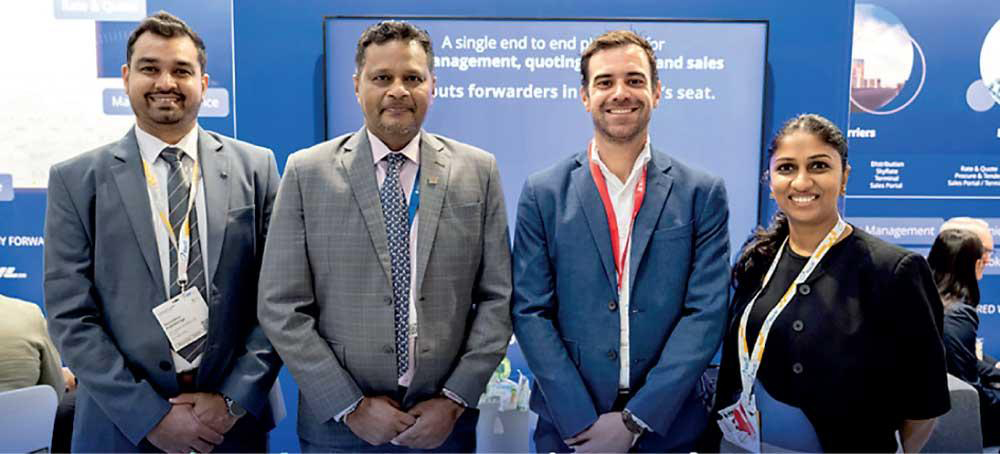 From left: SriLankan Airlines Cargo Manager Europe and Indian Subcontinent Suchithra Paththinige, SriLankan Airlines Head of Cargo Chaminda Perera, WebCargo by Freightos Commercial Vice President Airlines and Payments Julien Triay and SriLankan Airlines Manager Cargo Worldwide Sales Lakmali Kahawatte
