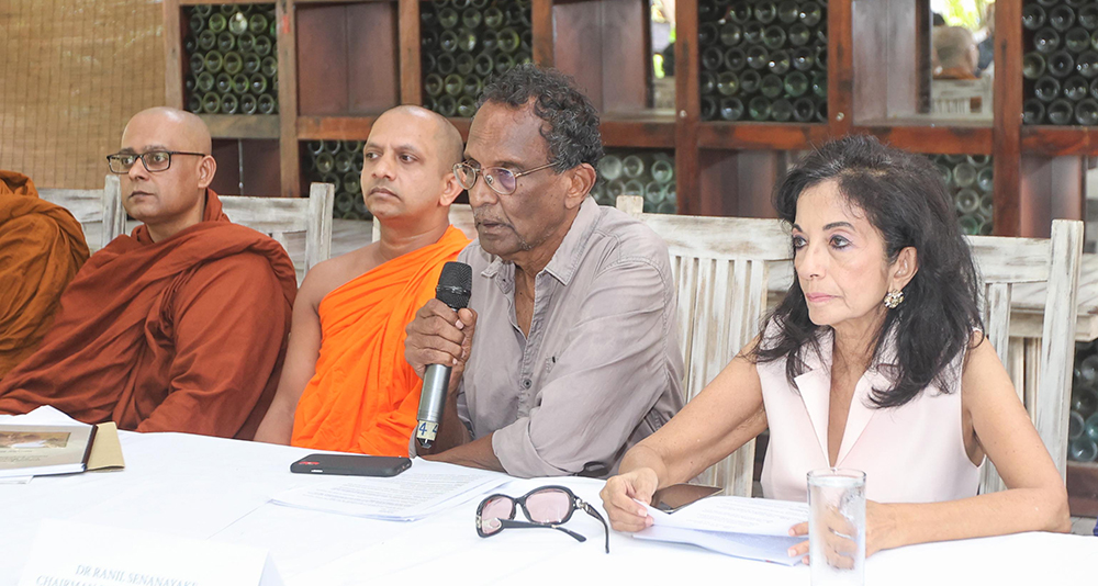 Dr Ranil Senanayake - Chairman, Earthrestoration P/L addressing the gathering