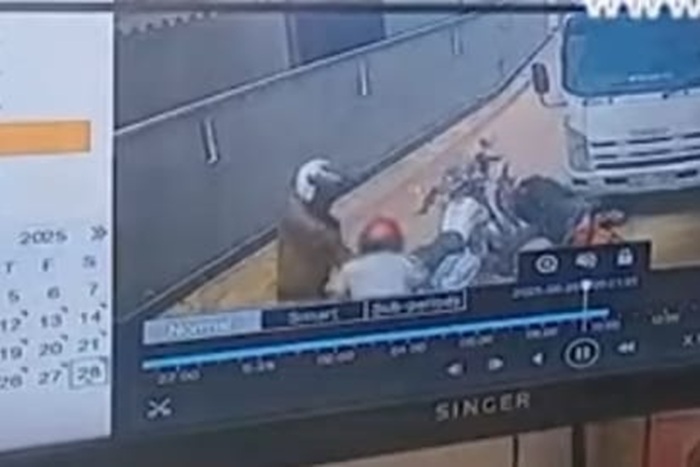 CCTV of Police shooting incident in Negombo