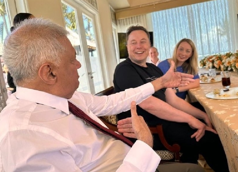 Ranil hails Starlink launch in Sri Lanka, thanks Elon