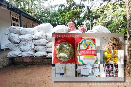 Over 800kg of smuggled spices, medicine & cosmetics seized in Kilinochchi
