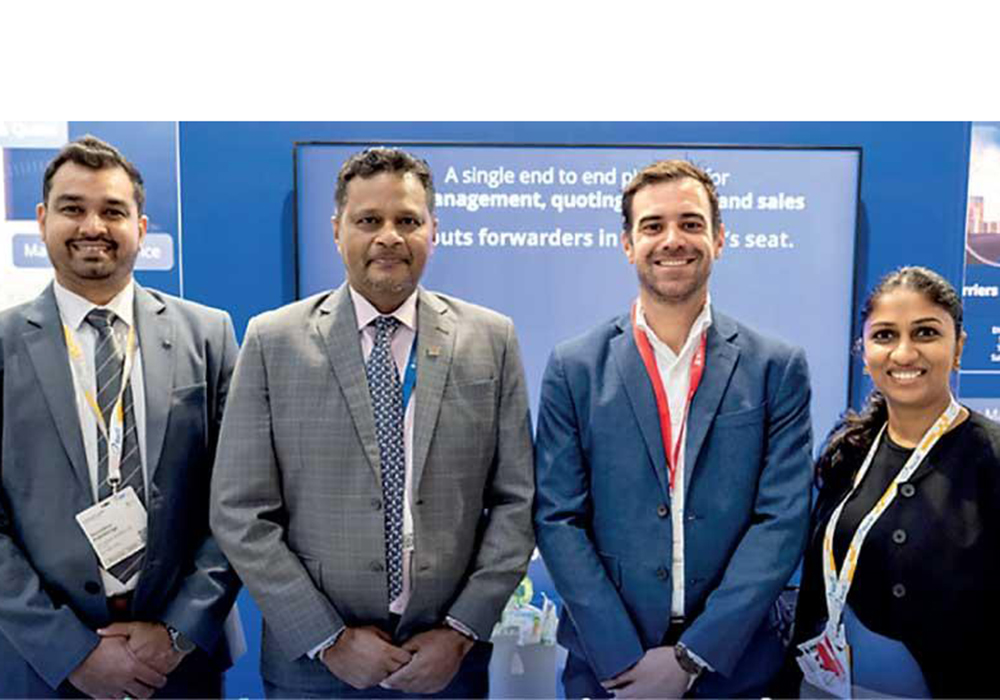 From left: SriLankan Airlines Cargo Manager Europe and Indian Subcontinent Suchithra Paththinige, SriLankan Airlines Head of Cargo Chaminda Perera, WebCargo by Freightos Commercial Vice President Airlines and Payments Julien Triay and SriLankan Airlines Manager Cargo Worldwide Sales Lakmali Kahawatte