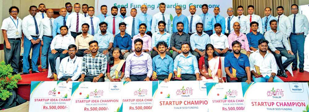 Thalir Seed Fund recipients with David Pieris Group officials