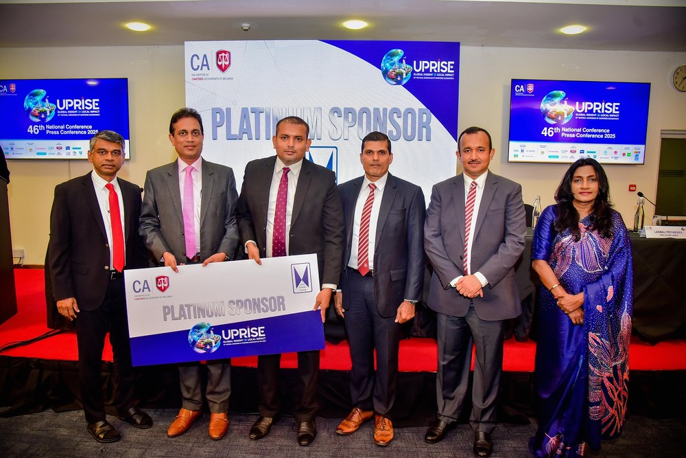 John Keells Holdings PLC presenting the sponsorship cheque