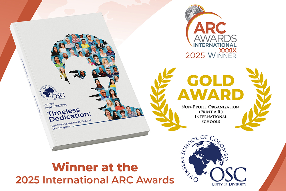 The Overseas School of Colombo Strikes Gold Again at the International ARC Awards in New York