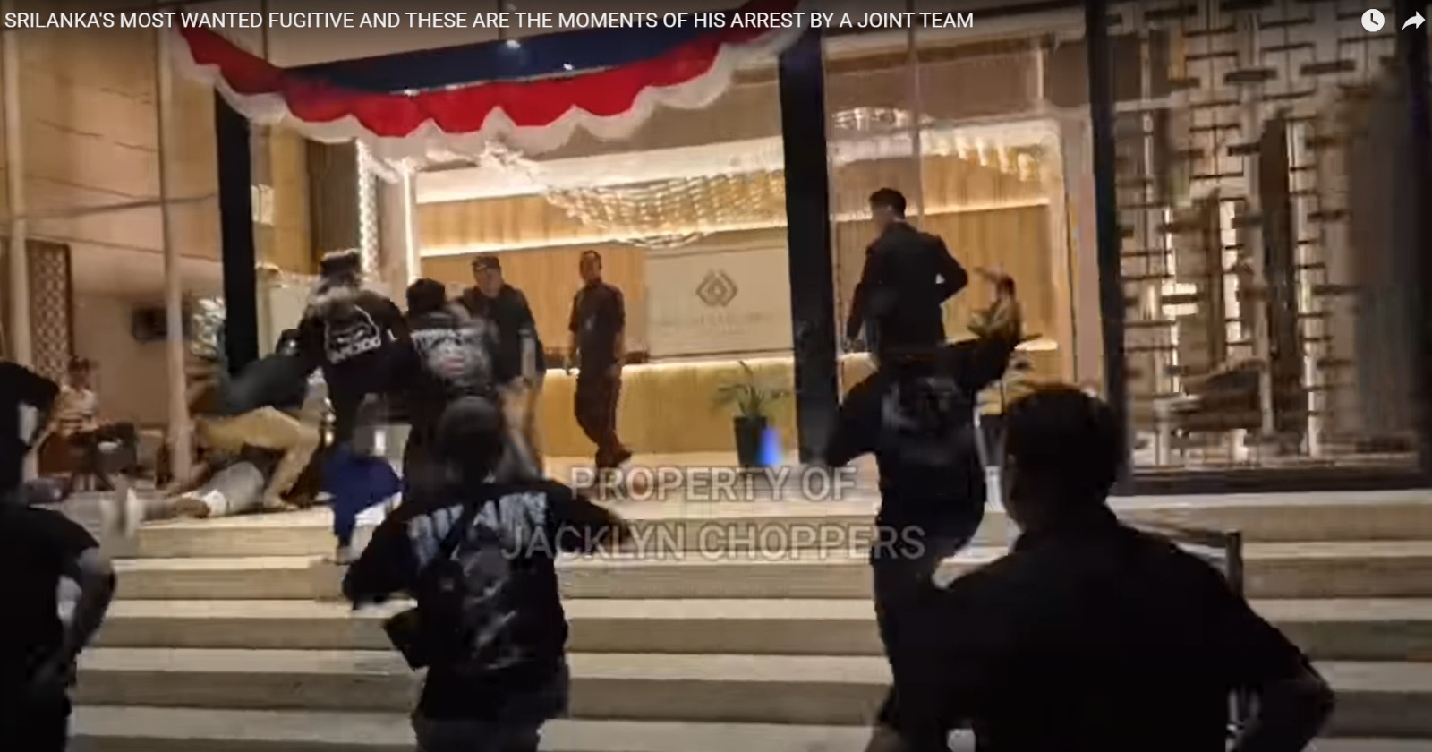 Indonesia police release footage of arrest of Sri Lankan underworld group