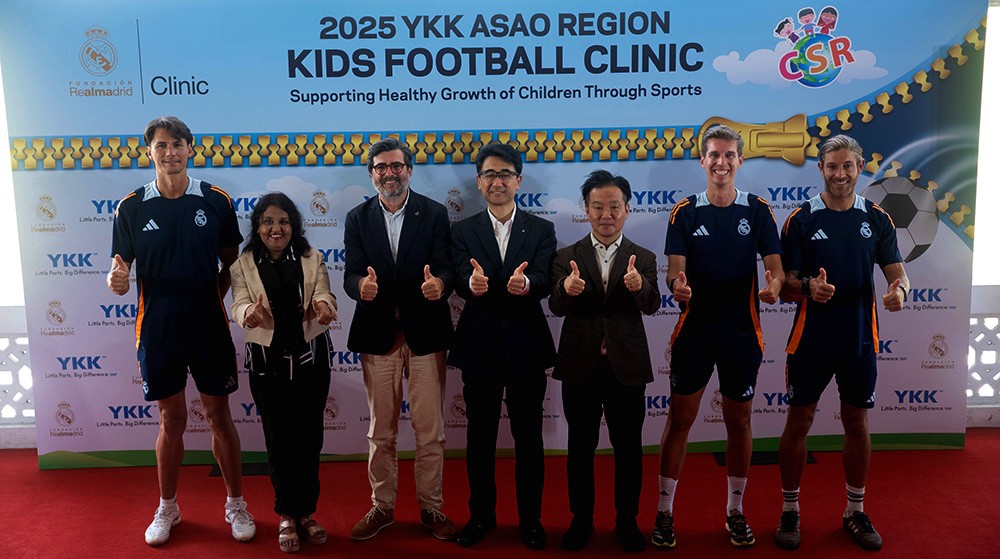 YKK and Real Madrid Foundation Successfully Conclude Kids Football Clinic in Sri Lanka, Empowering Hundreds of Underprivileged Children