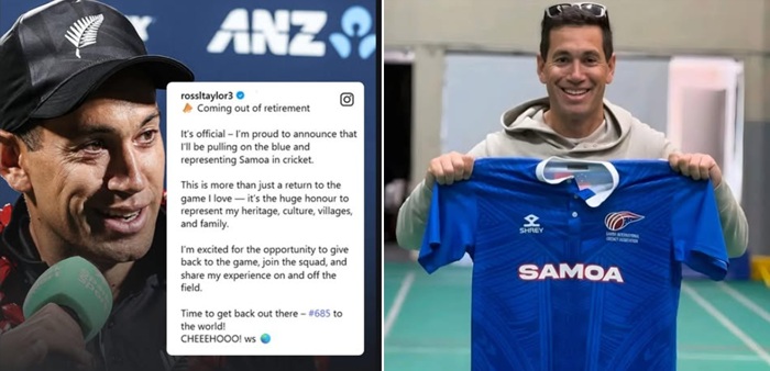 Ross Taylor comes out of retirement to play for Samoa