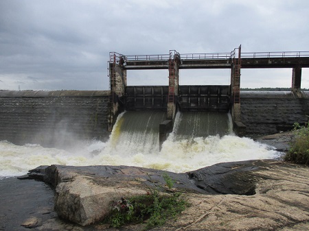 Several spill gates in reservoirs opened due to heavy rainfall