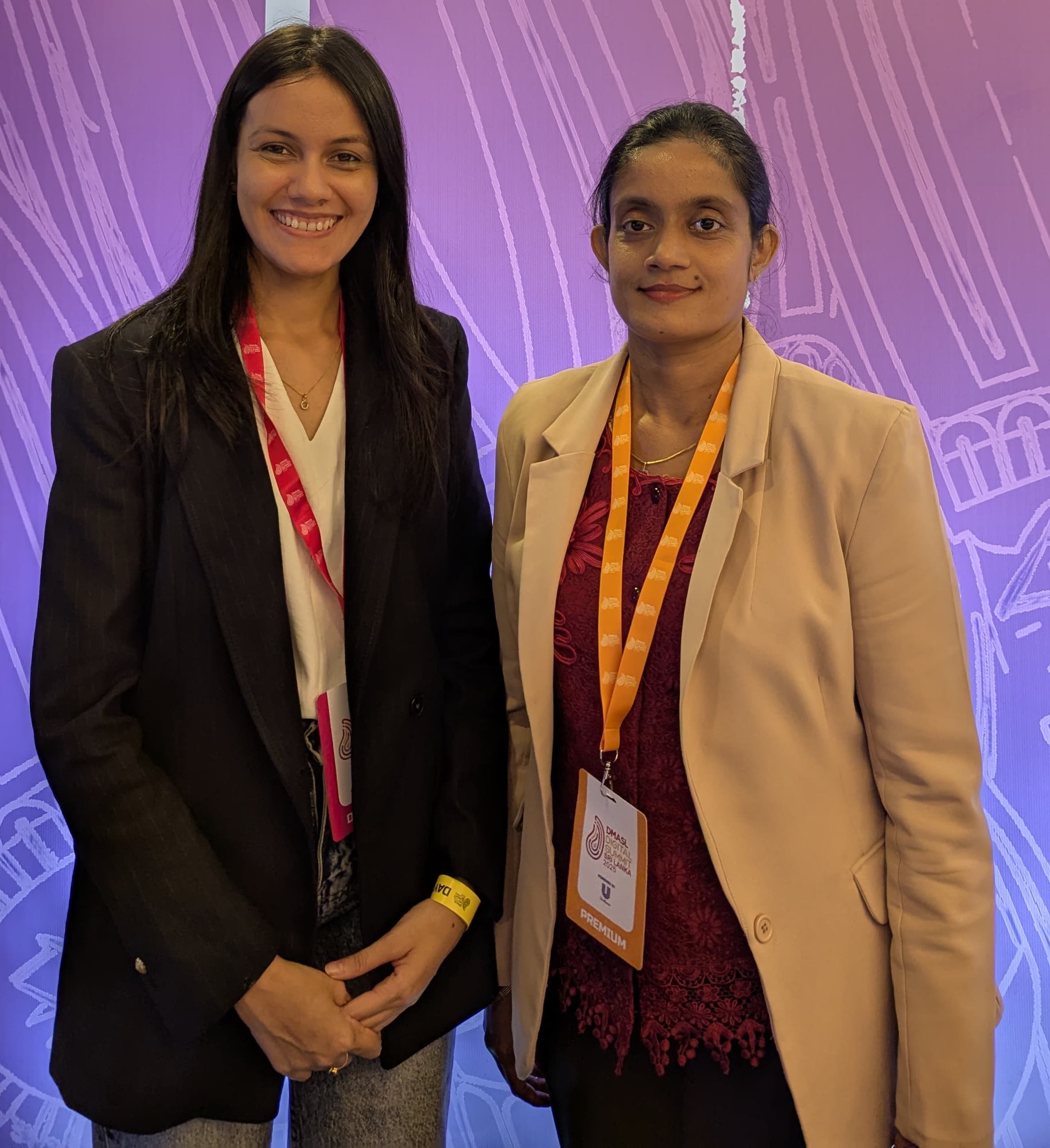 Jaynevieve Davidson, Regional Account Director at 3P Media with Bimali Malalasekara, Manager – Digital Commerce at Sri Lankan Airlines Ltd