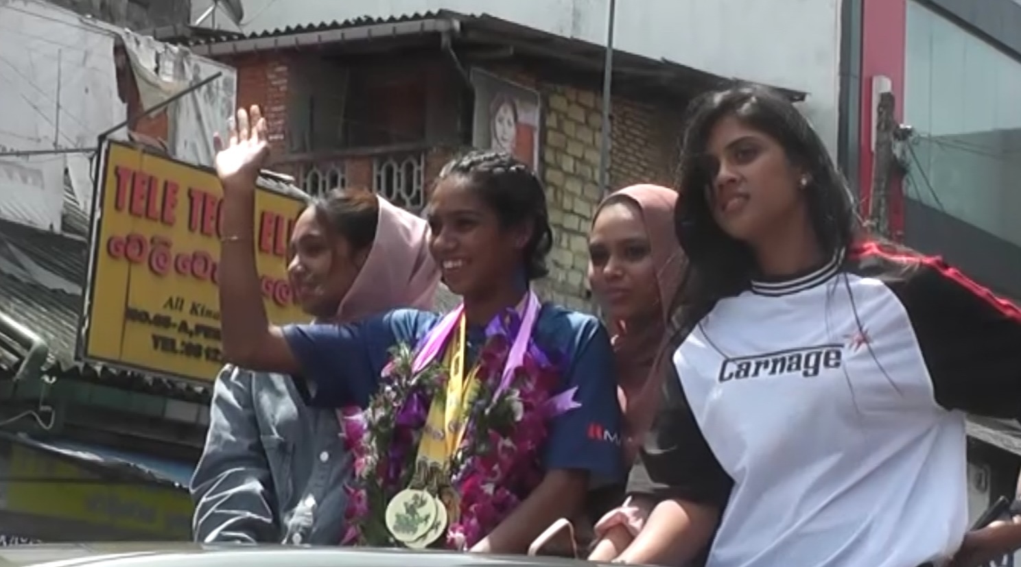 Shafiya Yamick receives hero’s welcome in Kandy, makes special request