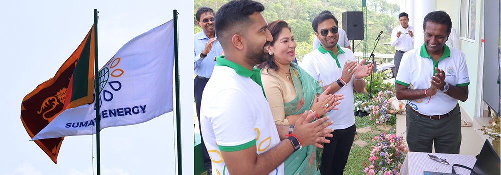 The opening of Sumathi Energy’s 5 MW ground-mounted solar power plant in Wewila, Eheliyagoda