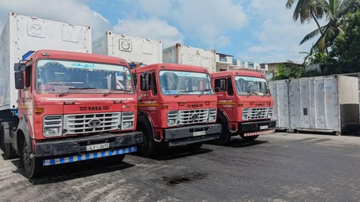 Refrigerated containers sent to Kandy to preserve flood-hit archives