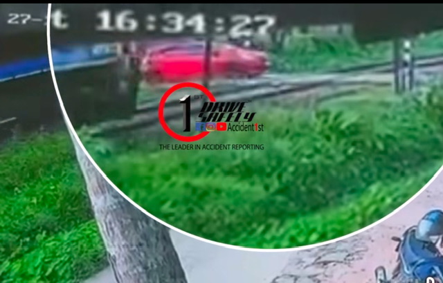 Three seriously injured in car–train collision at Kosgama