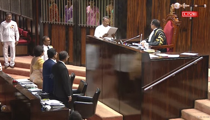 Mohamed Thahir sworn in as SJB National List MP