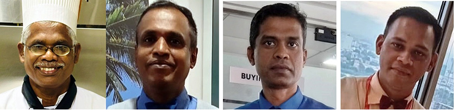 Chef Jude Fernando, Sajeeva Rukmal, Malani Fernando, Chamal Asanka