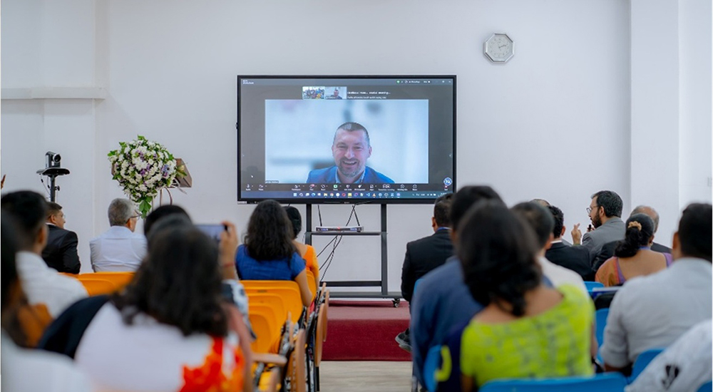 Full Professor Igor Balaban, Faculty of Organization and Informatics, University of Zagreb, Croatia delivering the second keynote speech on “From Data to Intelligent Presence: Rethinking the Future of Digital Education”