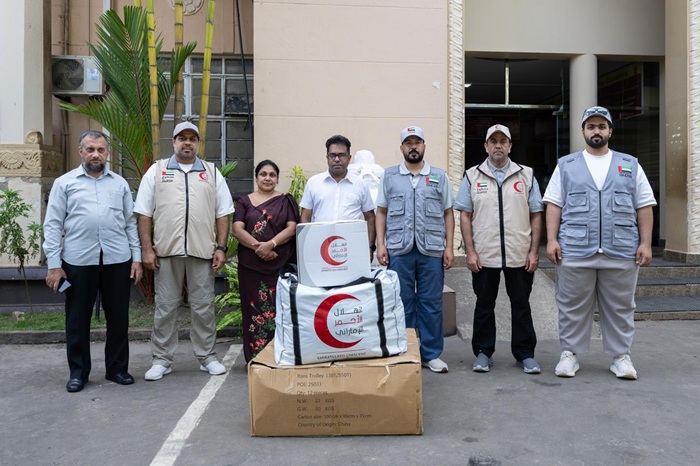 UAE search teams begin operations in Kandy, hands over relief