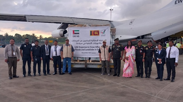 7th aid plane from the UAE arrives in Sri Lanka